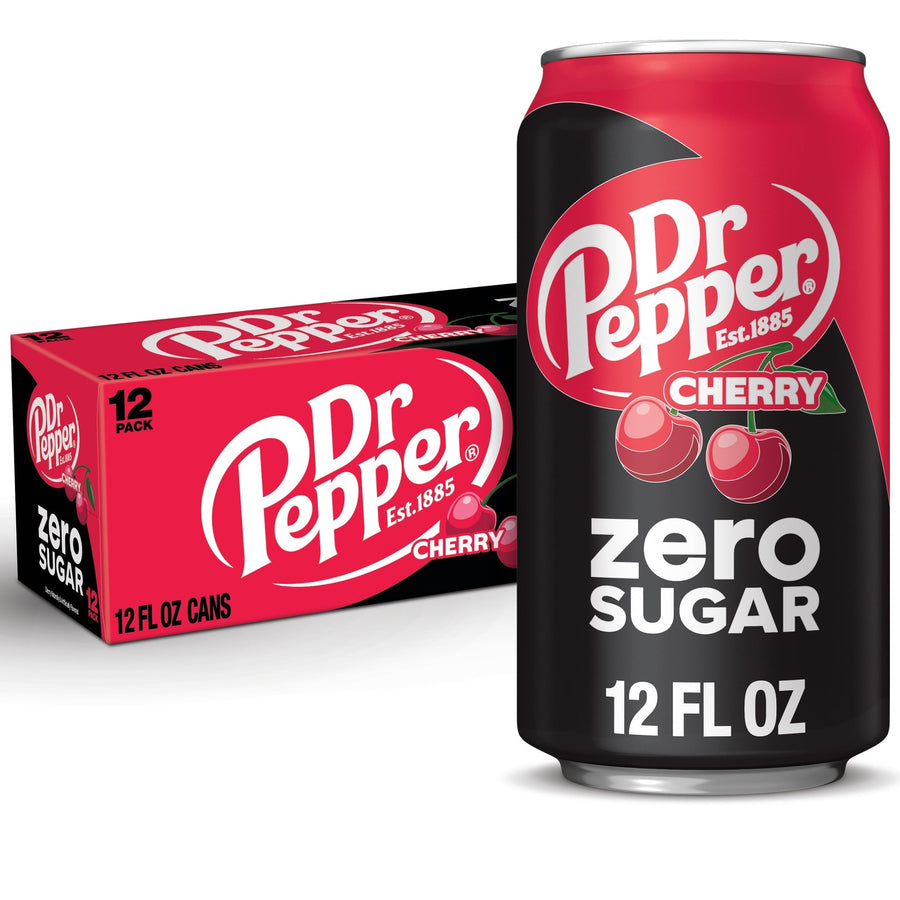 Dr Pepper Cherry Zero Sugar Soda N0